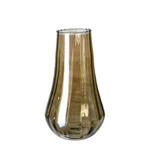 Bärnstensfärgad vas i glas från Affari